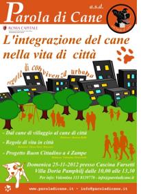 Seminario: L'integrazione del cane nella vita di città. Regole di convivenza urbana